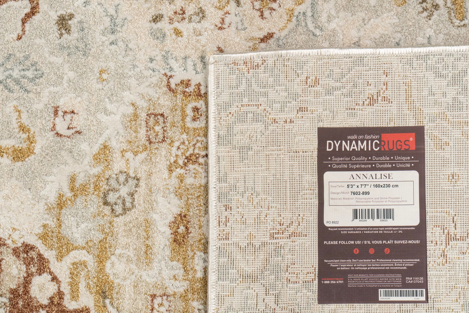 Annalise Transitional Beige/Multi Oriental Medium Pile Rug