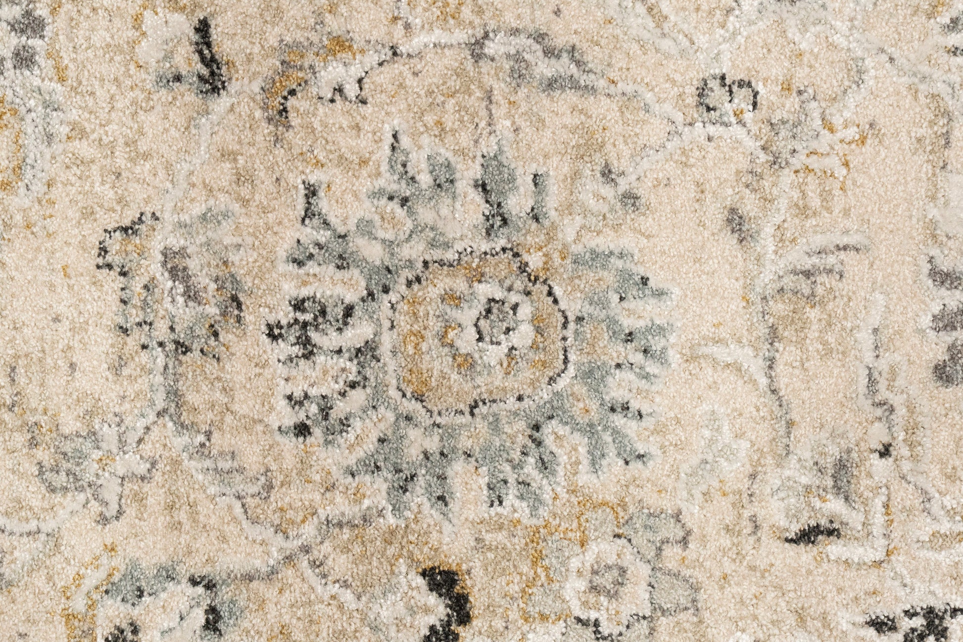 Annalise Transitional Cream/Beige Oriental Medium Pile Rug