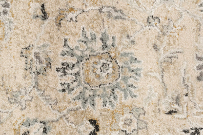 Annalise Transitional Cream/Beige Oriental Medium Pile Rug
