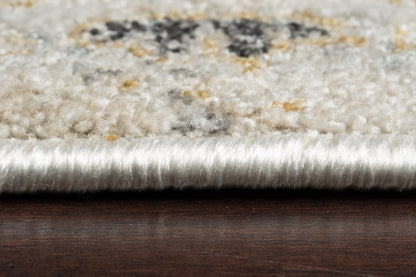 Annalise Transitional Cream/Beige Oriental Medium Pile Rug