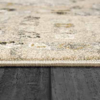 Annalise Transitional Cream/Beige Oriental Medium Pile Rug
