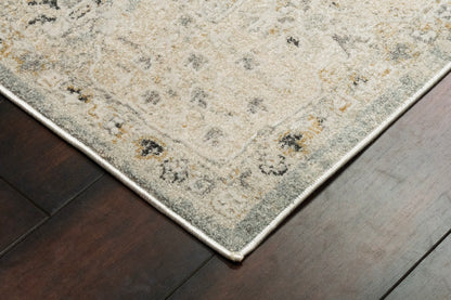 Annalise Transitional Blue/Beige Oriental Medium Pile Rug