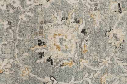 Annalise Transitional Blue/Beige Oriental Medium Pile Rug