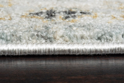 Annalise Transitional Blue/Beige Oriental Medium Pile Rug