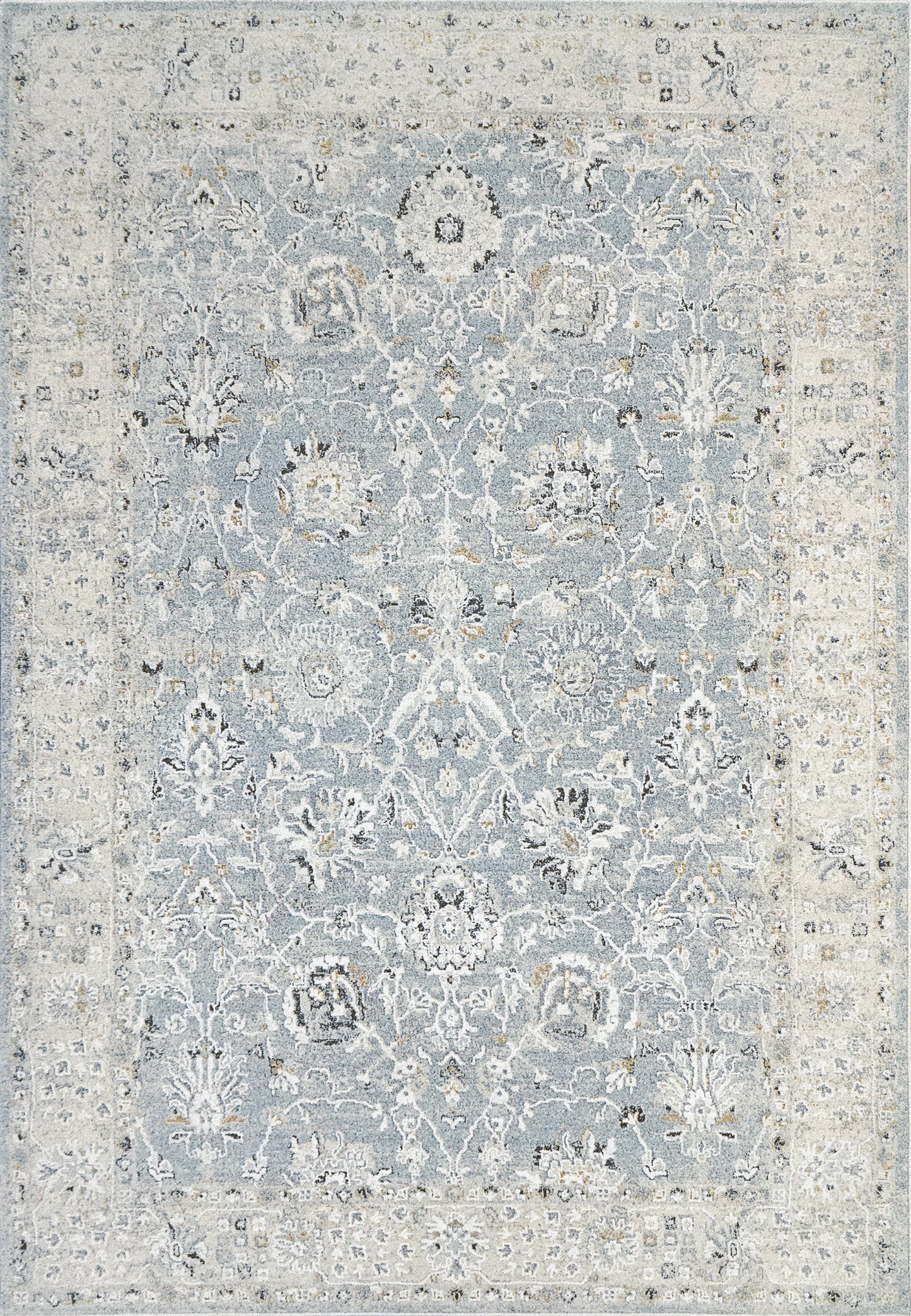 Annalise Transitional Blue/Beige Oriental Medium Pile Rug