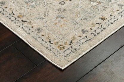 Annalise Traditional Cream/Blue Oriental Medium Pile Rug