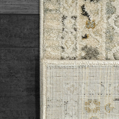 Annalise Traditional Cream/Blue Oriental Medium Pile Rug