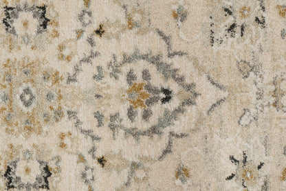Annalise Traditional Cream/Blue Oriental Medium Pile Rug