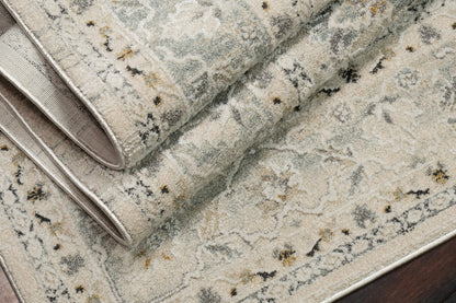 Annalise Traditional Cream/Blue Oriental Medium Pile Rug