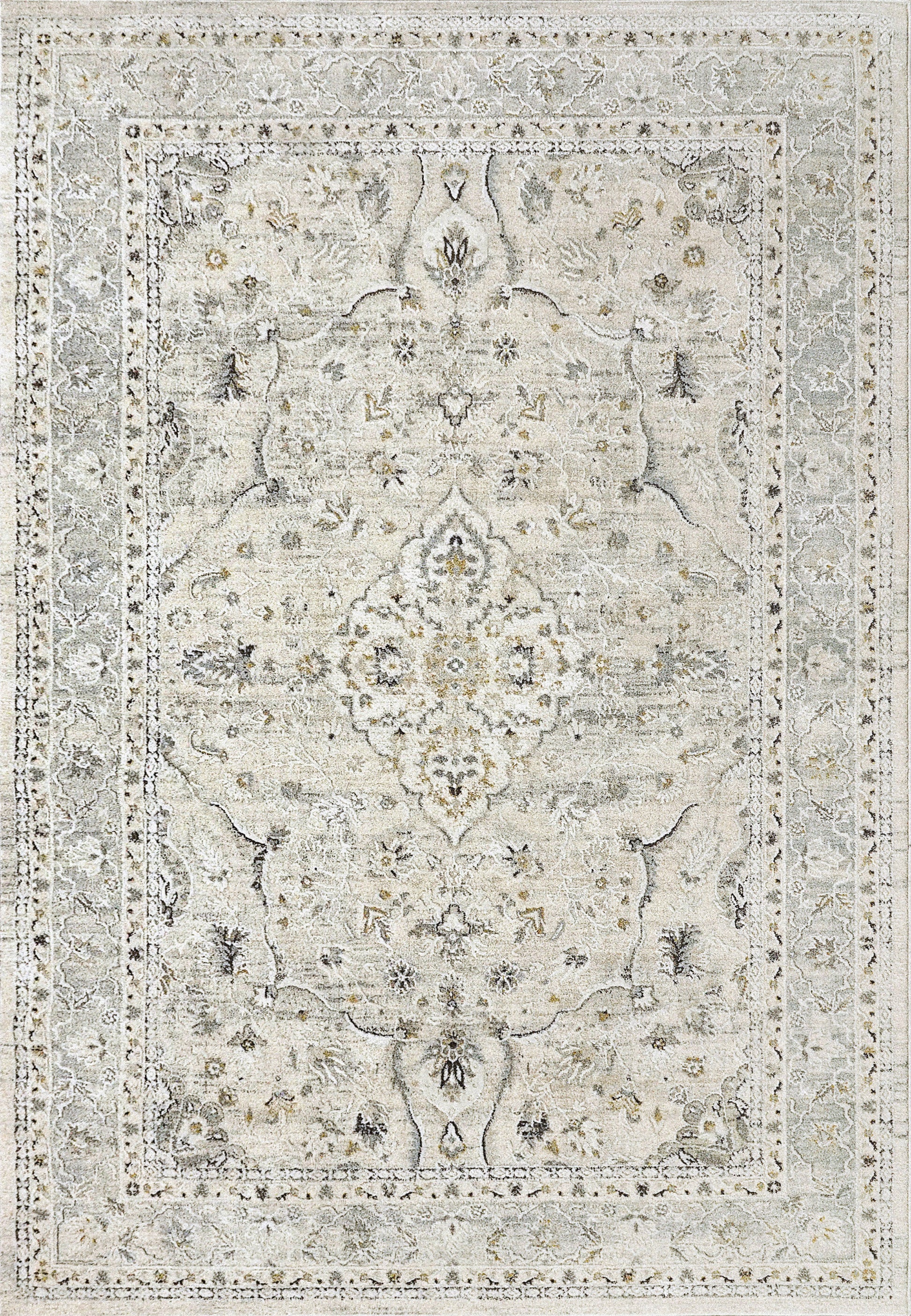 Annalise Traditional Cream/Blue Oriental Medium Pile Rug