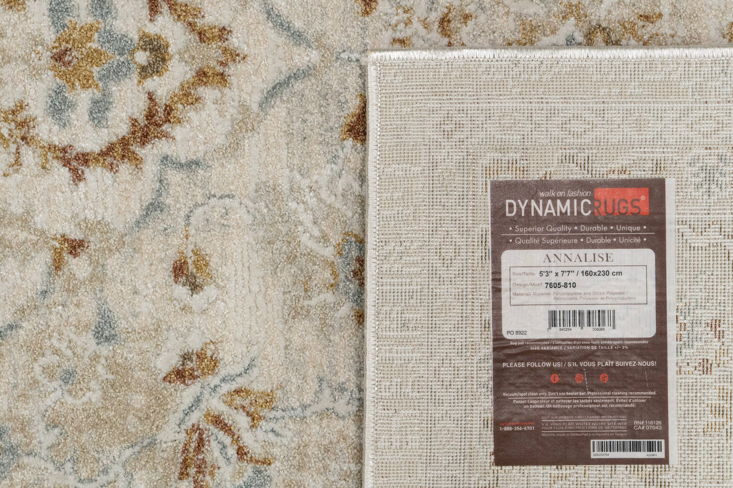 Annalise Traditional Beige/Cream Oriental Medium Pile Rug