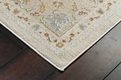 Annalise Traditional Beige/Cream Oriental Medium Pile Rug