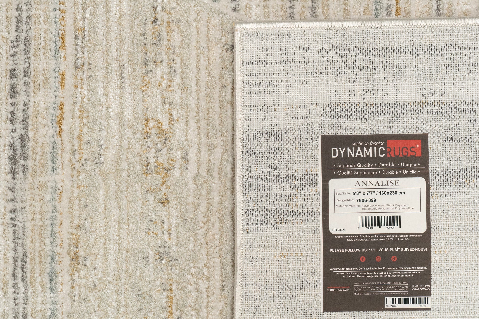 Annalise Modern Beige/Grey/Multi Geometric Medium Pile Rug
