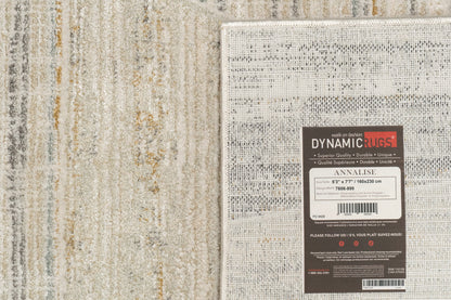 Annalise Modern Beige/Grey/Multi Geometric Medium Pile Rug