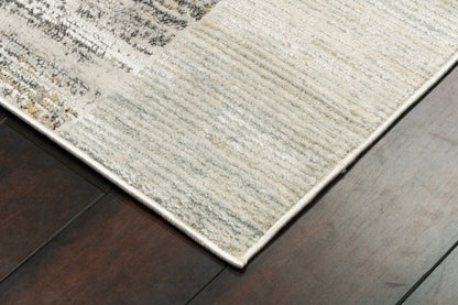 Annalise Modern Beige/Grey/Multi Geometric Medium Pile Rug