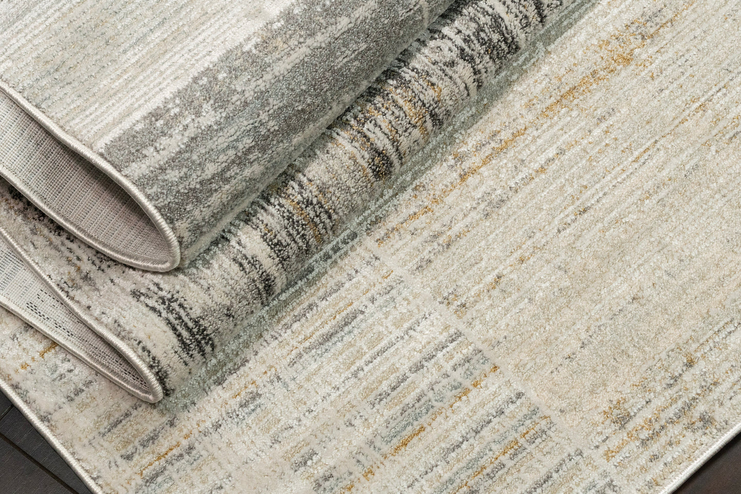 Annalise Modern Beige/Grey/Multi Geometric Medium Pile Rug