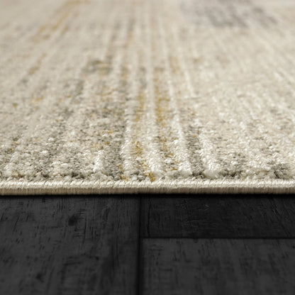 Annalise Modern Beige/Grey/Multi Geometric Medium Pile Rug