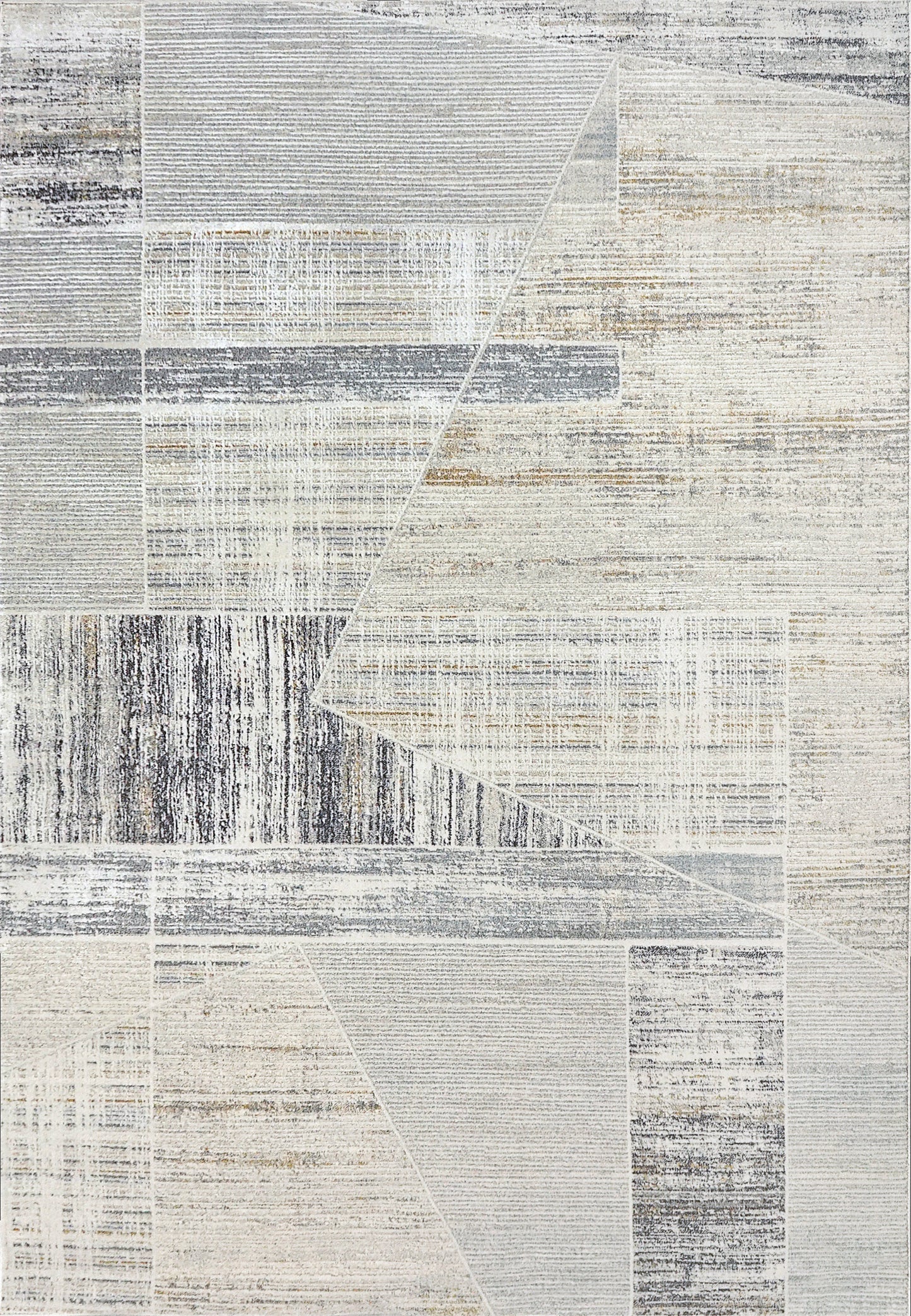 Annalise Modern Beige/Grey/Multi Geometric Medium Pile Rug