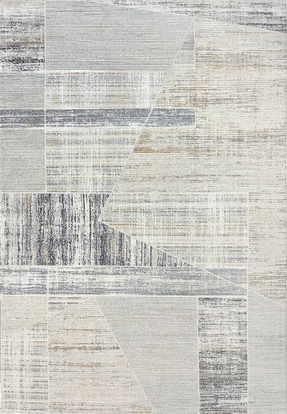 Annalise Modern Beige/Grey/Multi Geometric Medium Pile Rug