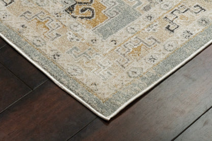 Annalise Transitional Blue/Beige/Cream Oriental Medium Pile Rug