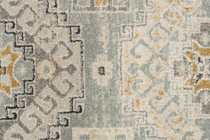 Annalise Transitional Blue/Beige/Cream Oriental Medium Pile Rug