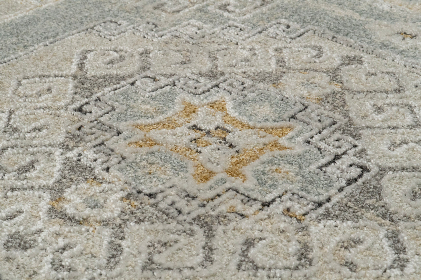 Annalise Transitional Blue/Beige/Cream Oriental Medium Pile Rug