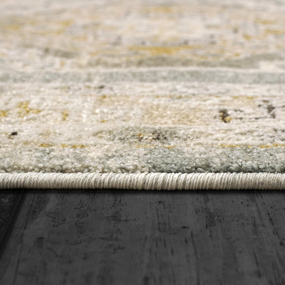 Annalise Transitional Blue/Beige/Cream Oriental Medium Pile Rug