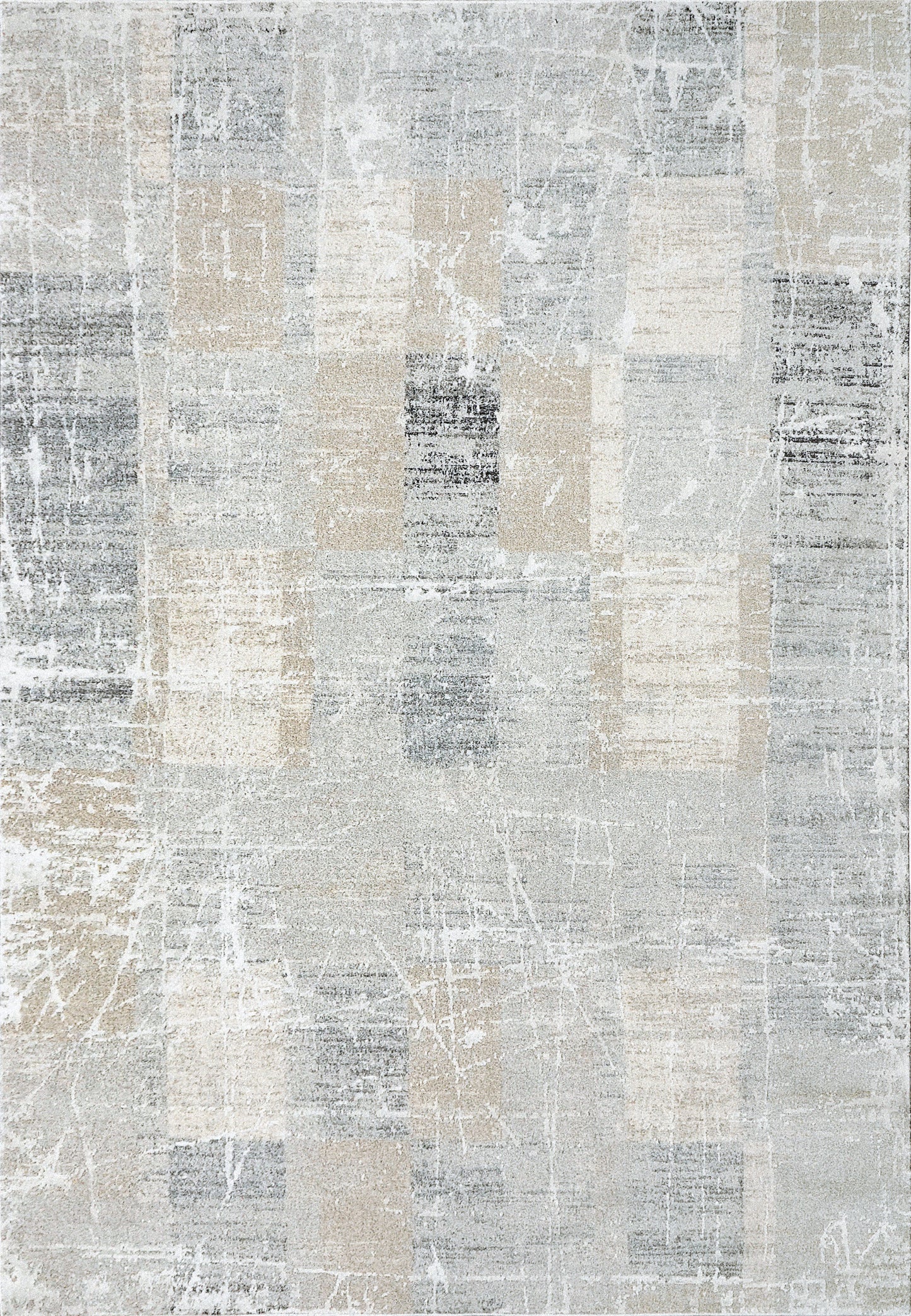 Annalise Modern Grey/Beige/Charcoal Geometric Medium Pile Rug