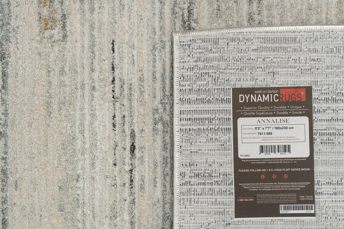 Annalise Modern Grey/Beige/Charcoal Abstract Medium Pile Rug