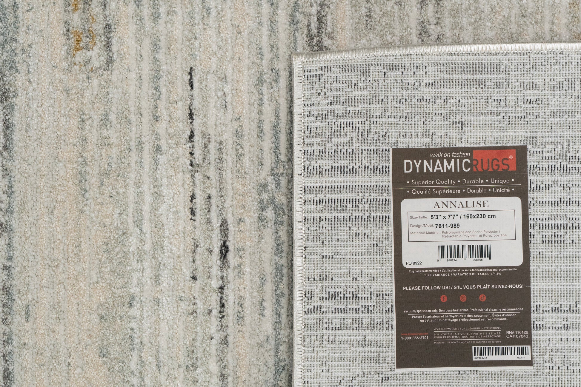 Annalise Modern Grey/Beige/Charcoal Abstract Medium Pile Rug