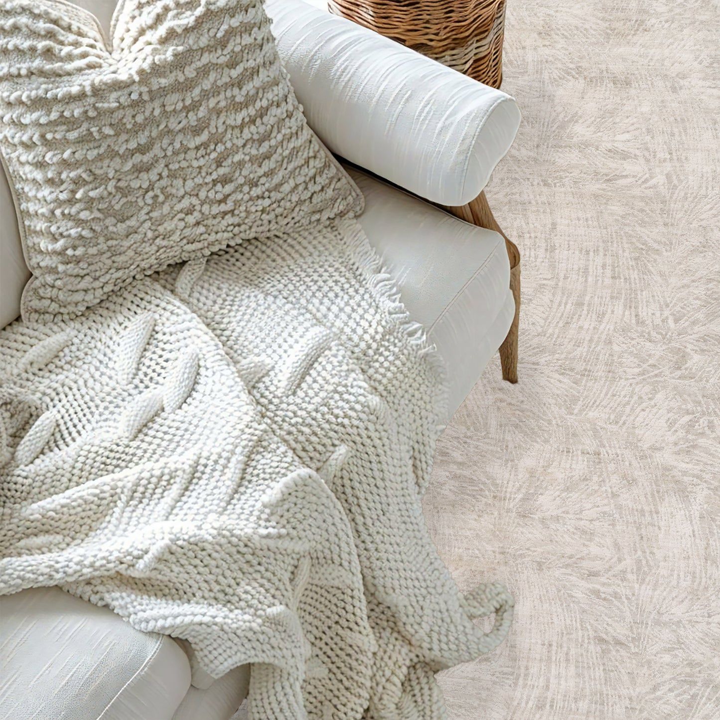 Artemis Modern Light Grey Abstract Low Pile Rug