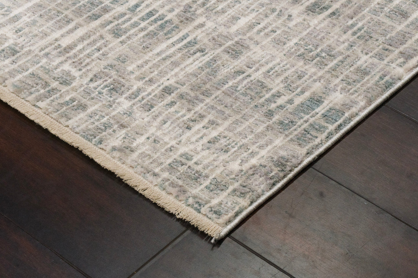 Artemis Modern Grey/Dark Grey Abstract Low Pile Rug