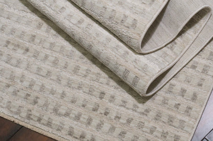 Artemis Modern Ivory/Grey Geometric Low Pile Rug