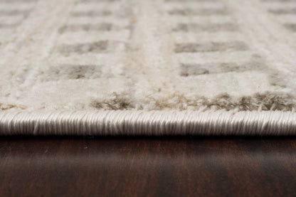 Artemis Modern Ivory/Grey Geometric Low Pile Rug