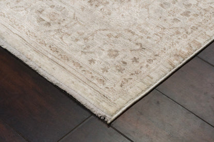 Artemis Traditional Beige/Grey Damask Low Pile Rug