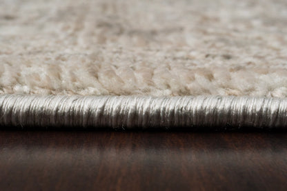 Artemis Traditional Beige/Grey Damask Low Pile Rug