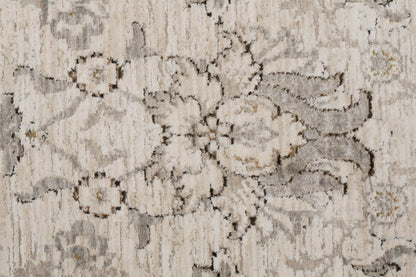Artemis Traditional Grey/Beige Damask Medium Pile Rug
