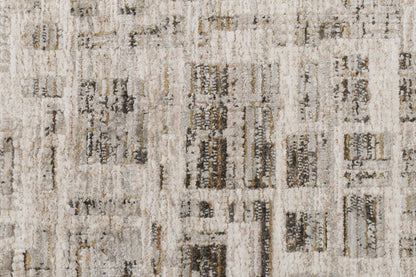 Artemis Modern Beige/Grey Geometric Medium Pile Rug