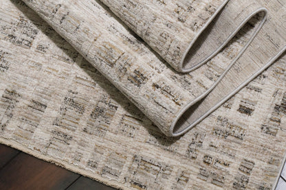 Artemis Modern Beige/Grey Geometric Medium Pile Rug