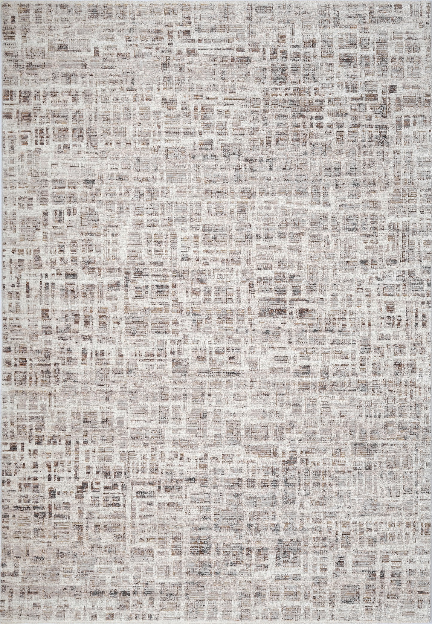 Artemis Modern Beige/Grey Geometric Medium Pile Rug