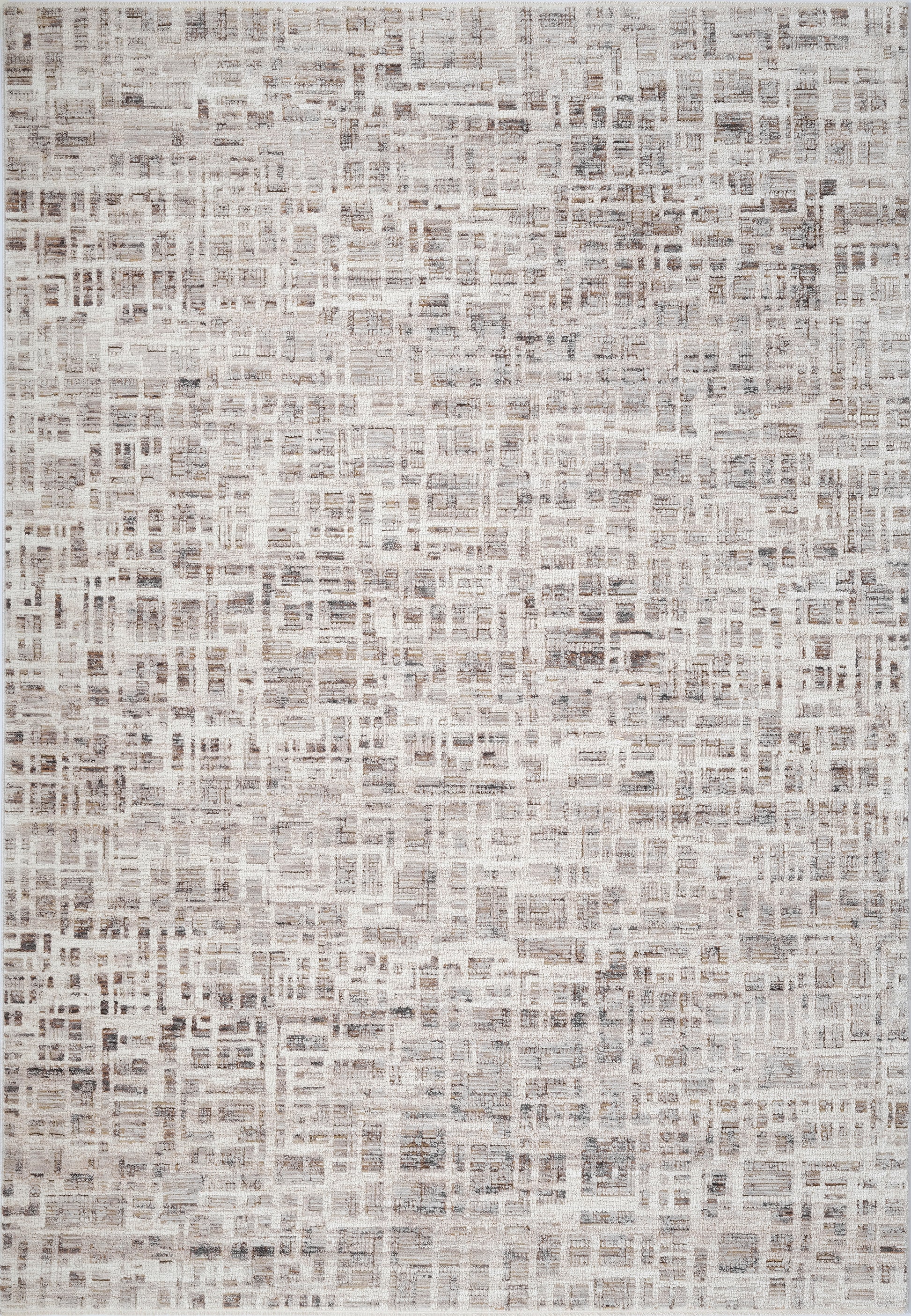 Artemis Modern Beige/Grey Geometric Medium Pile Rug