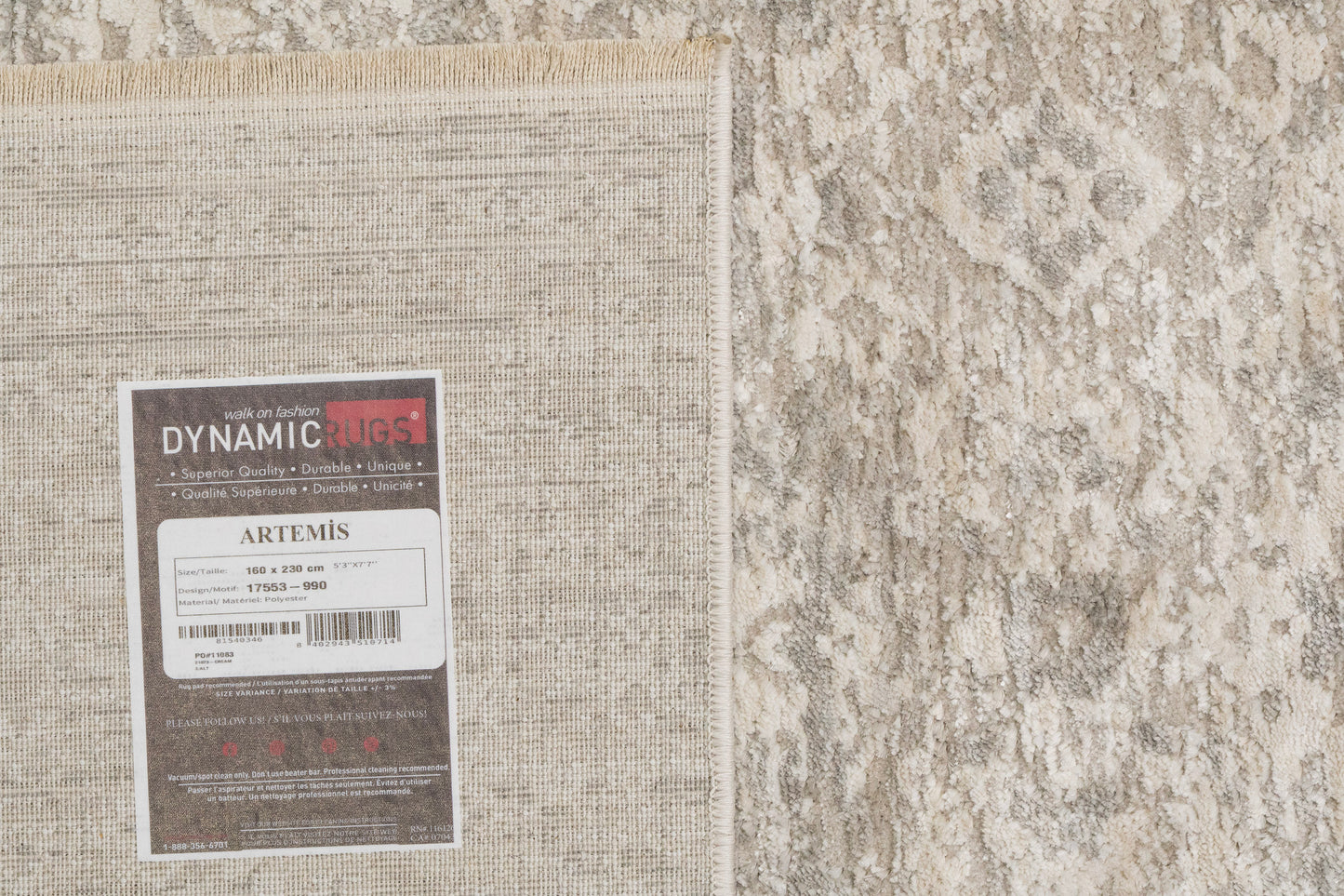 Artemis Traditional Grey/Dark Grey Damask Medium Pile Rug