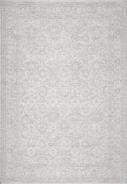 Artemis Traditional Grey/Dark Grey Damask Medium Pile Rug