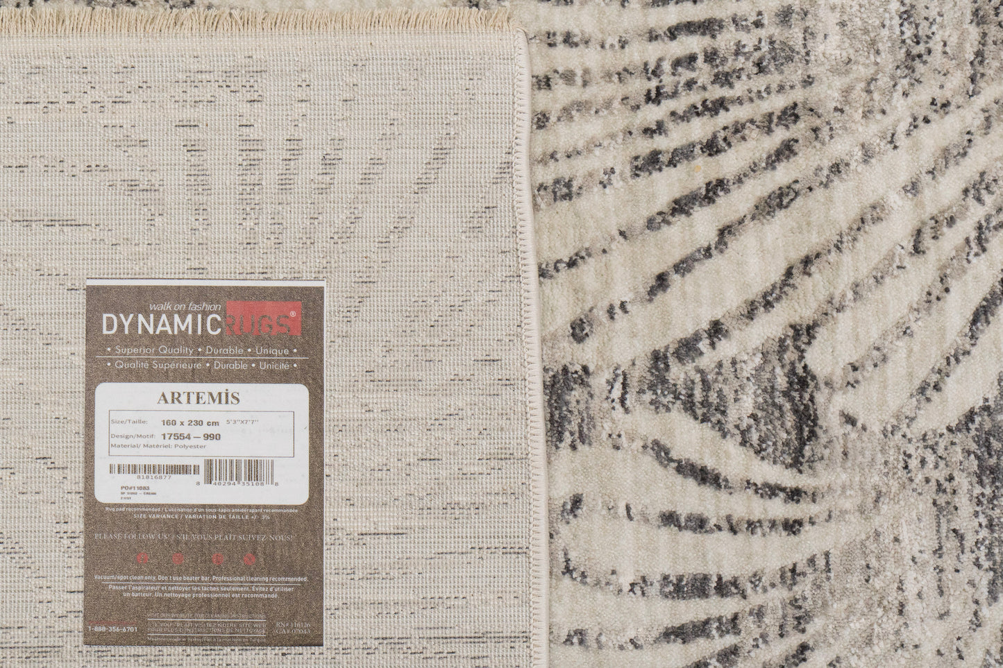 Artemis Modern Grey/Dark Grey Floral Medium Pile Rug