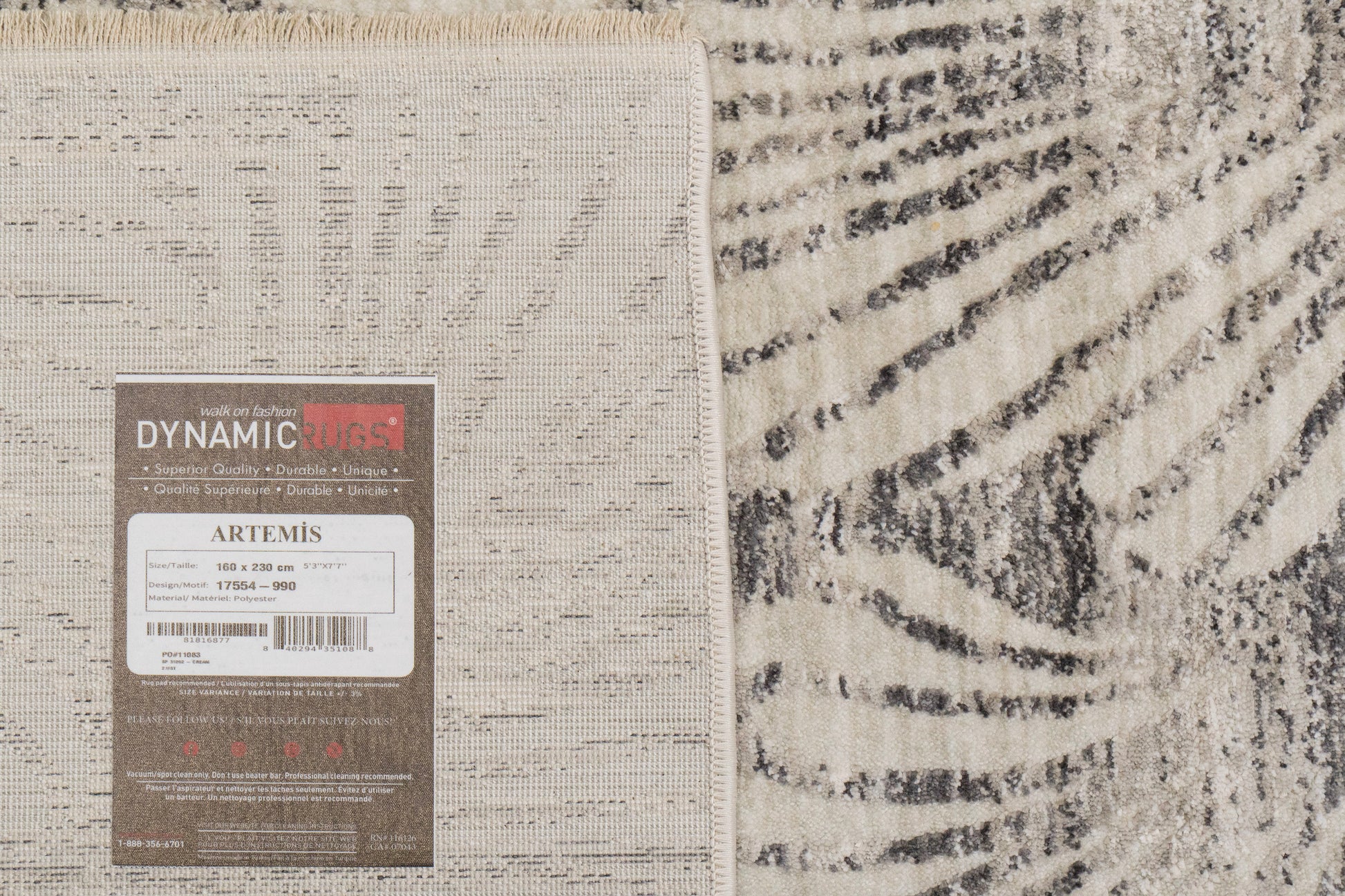 Artemis Modern Grey/Dark Grey Floral Medium Pile Rug