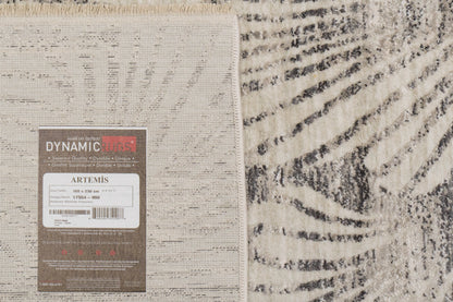 Artemis Modern Grey/Dark Grey Floral Medium Pile Rug