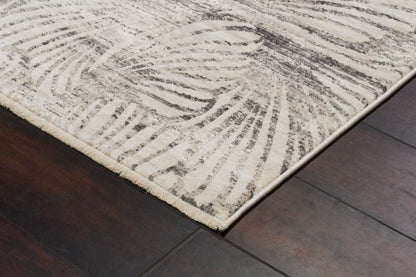 Artemis Modern Grey/Dark Grey Floral Medium Pile Rug