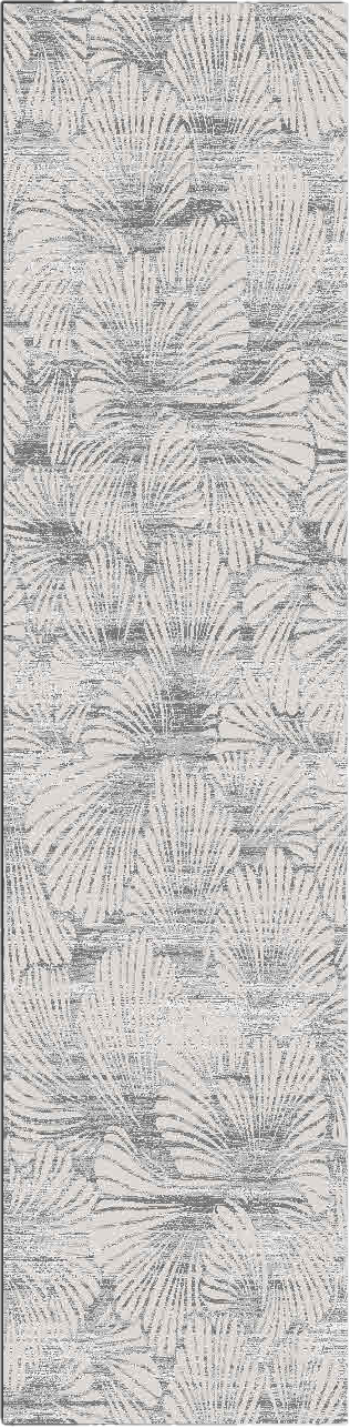 Artemis Modern Grey/Dark Grey Floral Medium Pile Rug