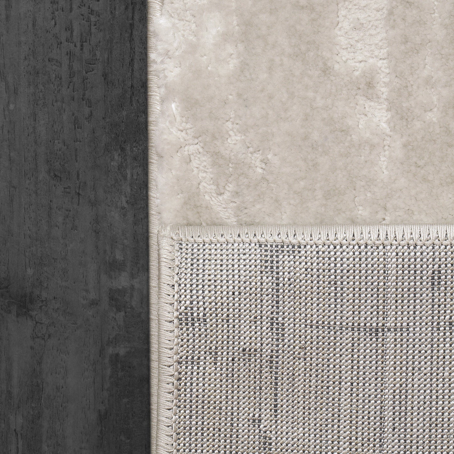 Arten Modern Cream/Grey Abstract Medium Pile Rug