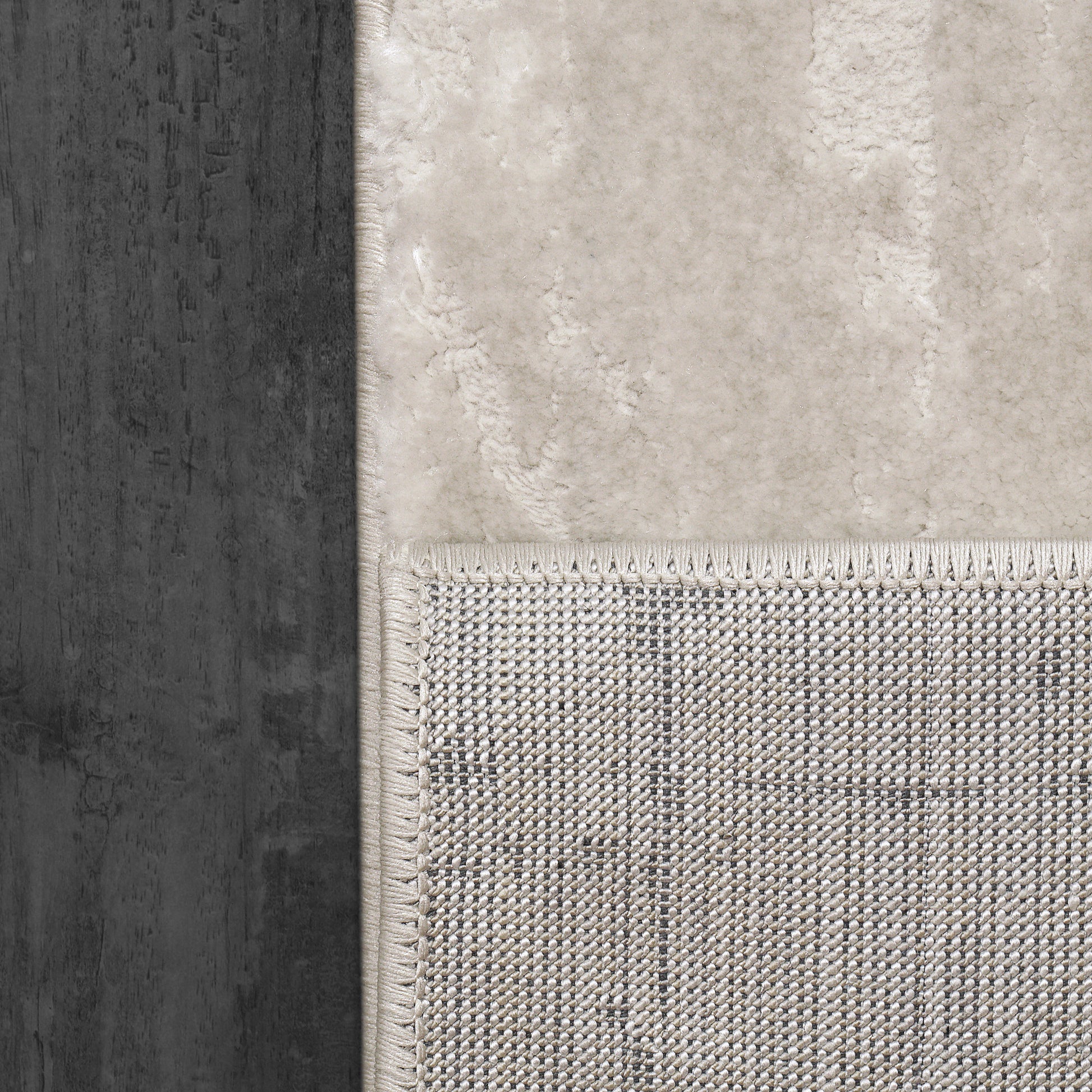 Arten Modern Cream/Grey Abstract Medium Pile Rug